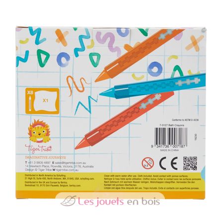 Crayons de bain TT7-0127 Tiger Tribe 7