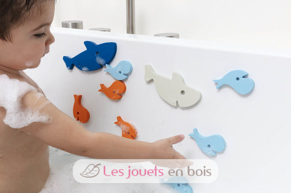 Jouet de bain - Quut - Puzzle Parade Animaux - 10 pièces - Mousse