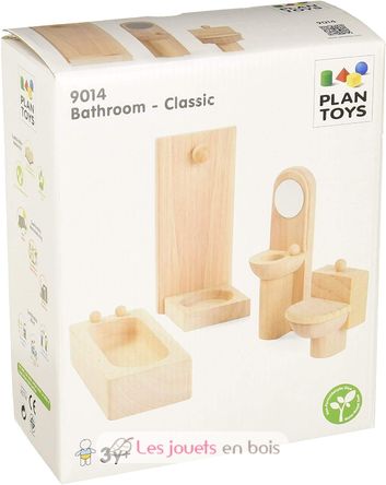 Salle de bain en bois naturel PT9014 Plan Toys 2