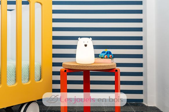Veilleuse Téo Ours avec télécommande L-BEAWHITER Little L 7