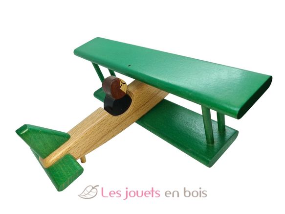 Avion Biplan Biplan Vert Coquine 1