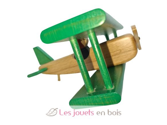 Avion Biplan Biplan Vert Coquine 3