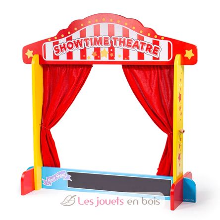 Castelet de théâtre de marionnettes - Bigjigs Toys - Jouets en bois