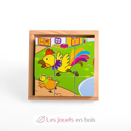 Puzzle cube Animaux BJ536 Bigjigs Toys 3