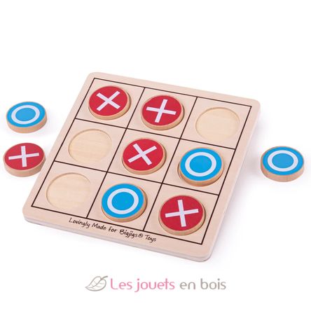 Jeu du morpion en bois BJ691 Bigjigs Toys 1