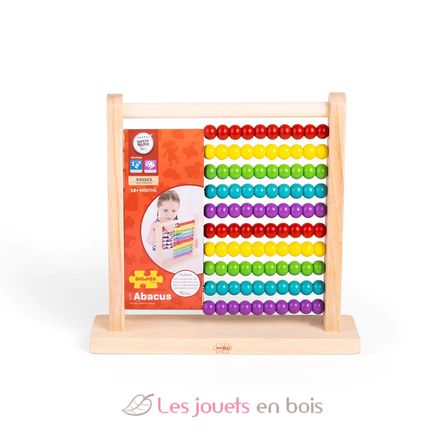 Boulier en bois coloré BJ721 Bigjigs Toys 4