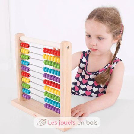 Boulier en bois coloré BJ721 Bigjigs Toys 6