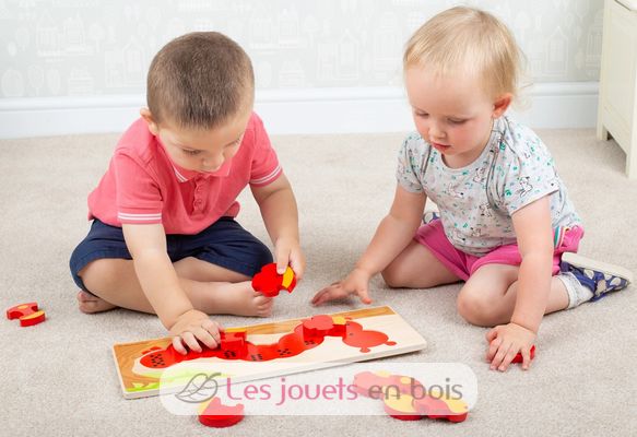 Puzzle des chiffres Chenille BJ745 Bigjigs Toys 3