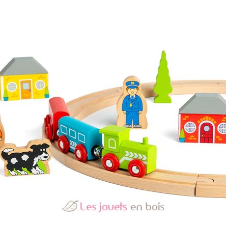 Mon premier circuit de train BJT010 Bigjigs Toys 4