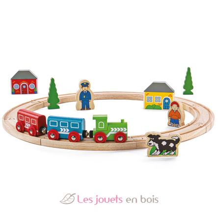 Mon premier circuit de train BJT010 Bigjigs Toys 1