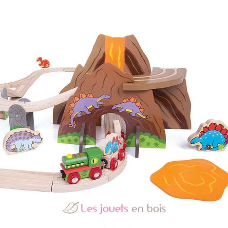 Circuit de train Dinosaure BJT035 Bigjigs Toys 6