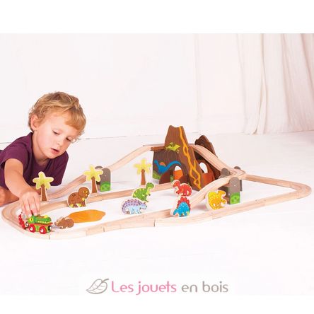 Circuit de train Dinosaure BJT035 Bigjigs Toys 8