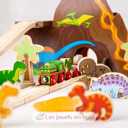 Circuit de train Dinosaure BJT035 Bigjigs Toys 3