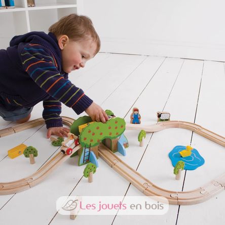 Circuit de train Ferme BJT036 Bigjigs Toys 5