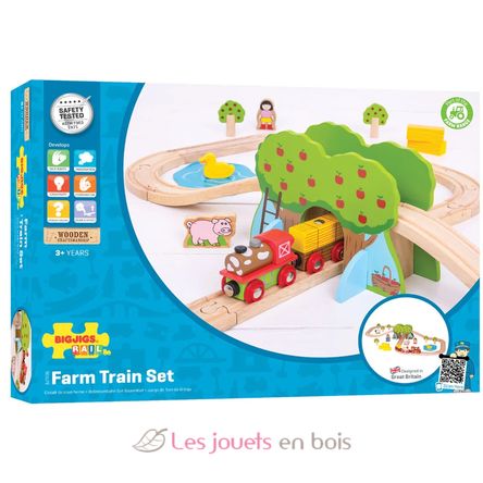 Circuit de train Ferme BJT036 Bigjigs Toys 7