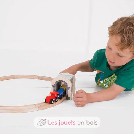 Tunnel de pierres grises en bois BJT120 Bigjigs Toys 6