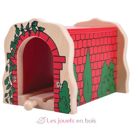 Tunnel de briques rouges en bois BJT135 Bigjigs Toys 5