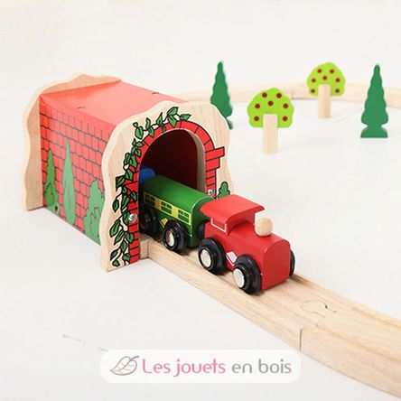 Tunnel de briques rouges en bois BJT135 Bigjigs Toys 11