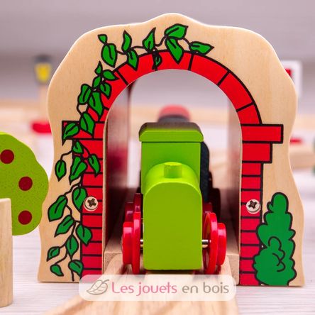 Tunnel de briques rouges en bois BJT135 Bigjigs Toys 4