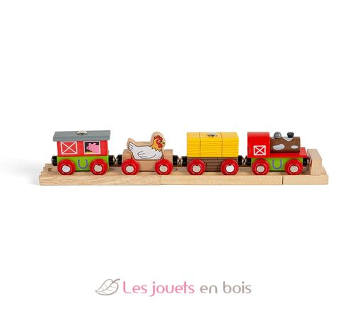 Train en bois Ferme BJT466 Bigjigs Toys 2