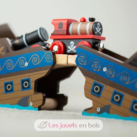 Train en bois Pirates BJT473 Bigjigs Toys 5