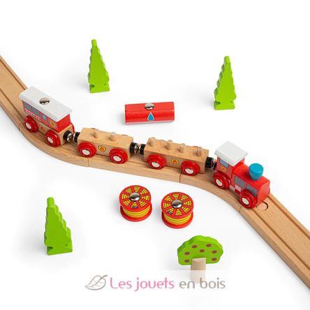 Train en bois Secours Incendie BJT474 Bigjigs Toys 7