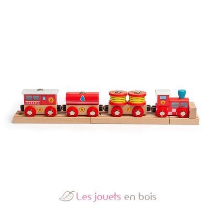 Train en bois Secours Incendie BJT474 Bigjigs Toys 2