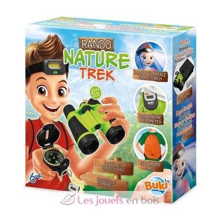 Boussole en bois pour enfant aventurier - Kikkerland Huckleberry