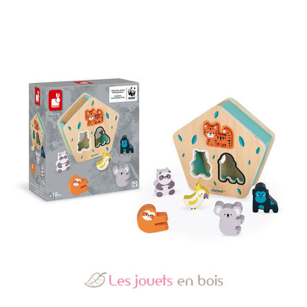 Boîte à formes animaux en bois J08612 Janod 7