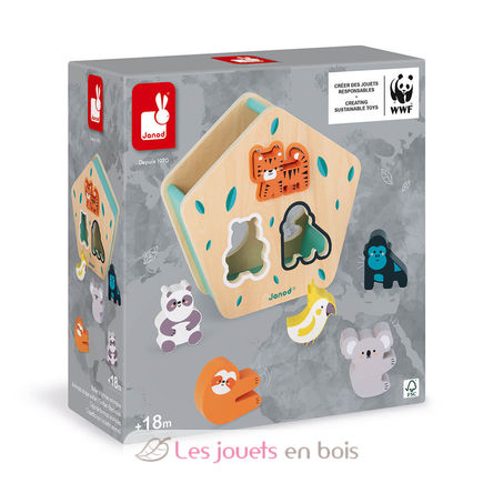 Boîte à formes animaux en bois J08612 Janod 6