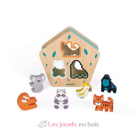 Boîte à formes animaux en bois J08612 Janod 3