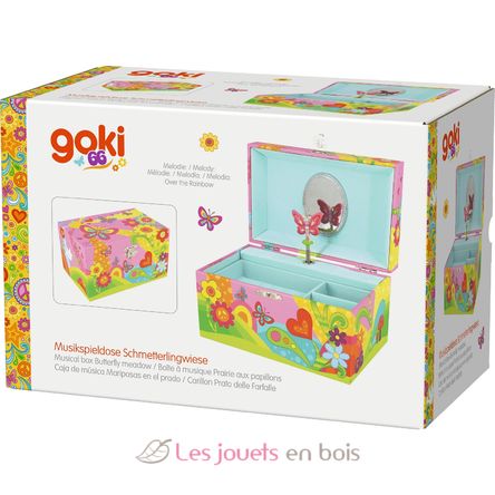 Boite à musique Prairie aux papillons GK60648 Goki 7