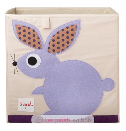 Cube de rangement Lapin EFK107-002-006 3 Sprouts 1