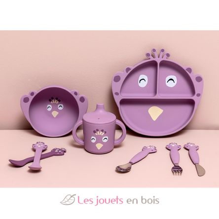 Assiette à compartiments en silicone Mrs Peacock TX-96-463 Trixie 4