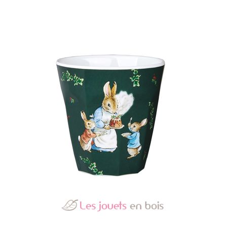 Gobelet Pierre Lapin Noël vert PJ-BP714N Petit Jour 2