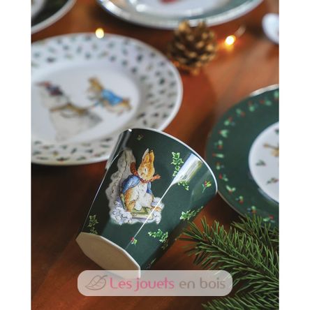 Gobelet Pierre Lapin Noël vert PJ-BP714N Petit Jour 3