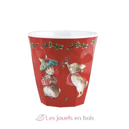 Gobelet Pierre Lapin Noël rouge PJ-BP715N Petit Jour 2