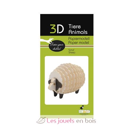 Maquette 3D en papier Brebis FRI-11679 Fridolin 2