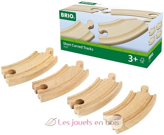 Petits Rails Courbes 90 mm BR-33337 Brio 1