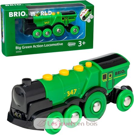 Locomotive Multifonctions verte BR-33593 Brio 1