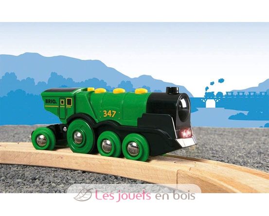 Locomotive Multifonctions verte BR-33593 Brio 3