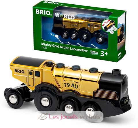 Locomotive Multifonctions dorée BR-33630 Brio 1