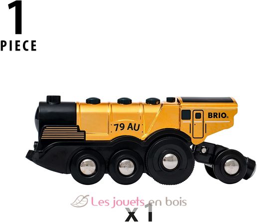 Locomotive Multifonctions dorée BR-33630 Brio 7