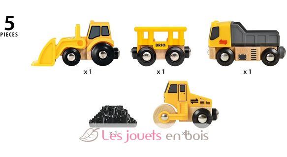 Coffret vehicules de chantier, vehicules-garages