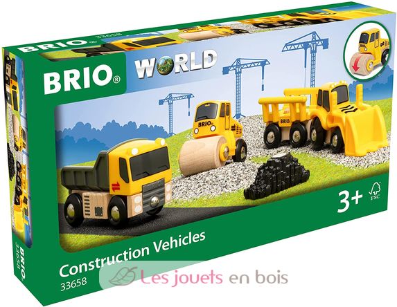 Coffret 3 engins de chantier BR-33658 Brio 3