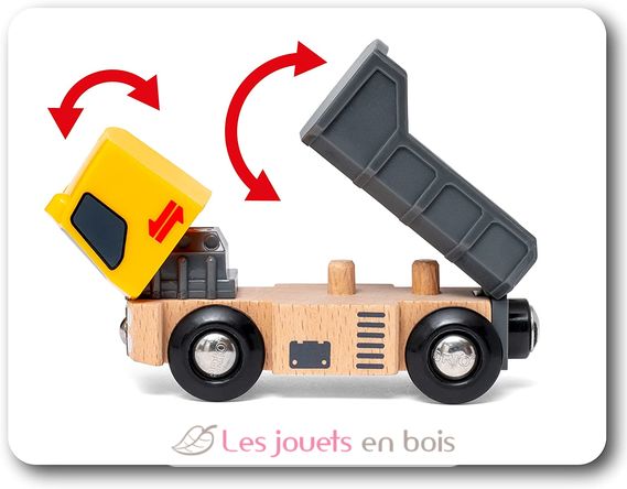 Coffret 3 engins de chantier 33658 Brio, parfait pour faire vivre