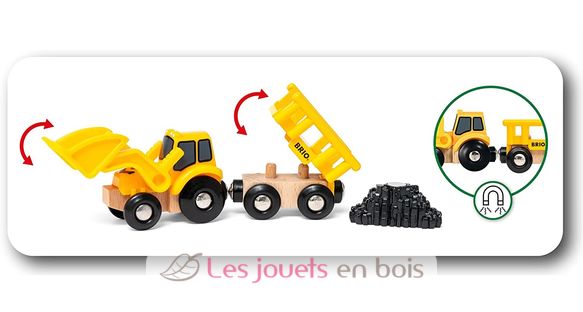 Coffret 3 engins de chantier BR-33658 Brio 7