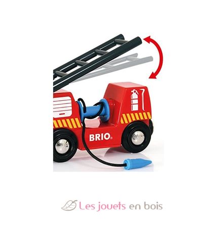 Train des pompiers - Brio - Circuits et trains Bois. De 3 à 10 ans