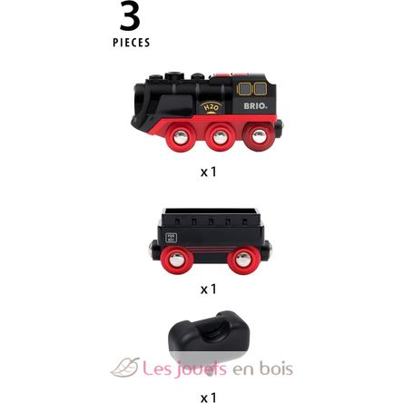 Locomotive à piles à vapeur BR33884 Brio 9