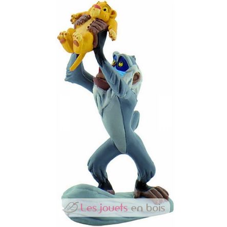 Figurine Rafiki avec bébé Simba BU12256-3856 Bullyland 1